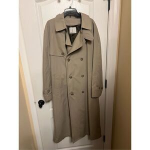 New mens London Fog khaki trench coat Kahki